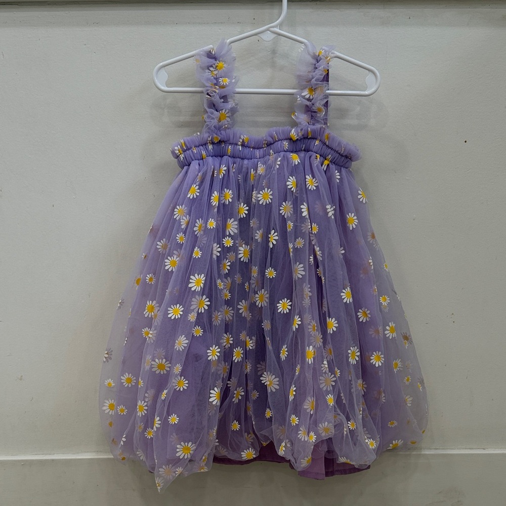 Lola + The Boys Daisy Lavender Tulle Dress